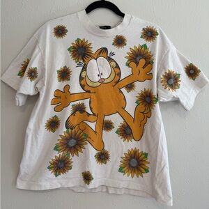Vintage Garfield Sunflower shirt